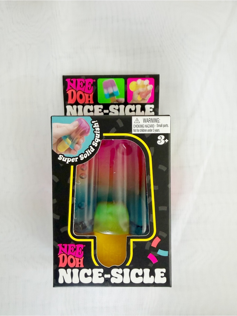 NeeDoh Nice Sicle Viral Squishy Fidget Toy Rainbow Popsicle Sensory Toy NEW